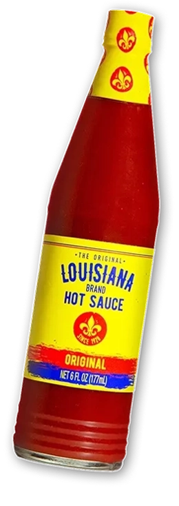A bottle of Original Louisiana Hot Sauce